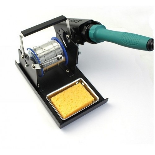 Solder Iron Stand With Soldering Iron Reel Wire Holder